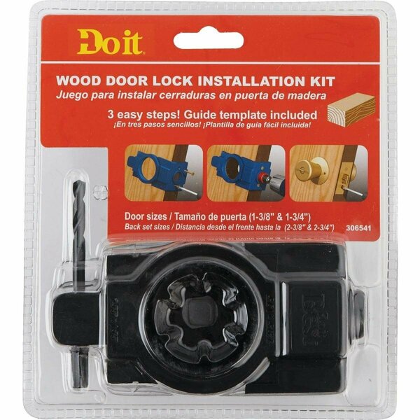 All-Source Carbon Door Lock Installation Kit for Wood or Composite Doors 301721DB